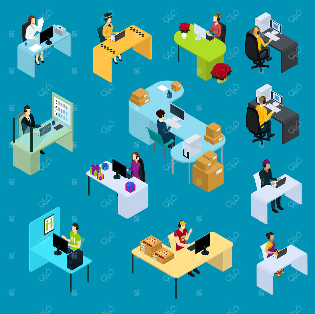مجموعه پشتیبانی کارکنان به صورت ایزومتریک