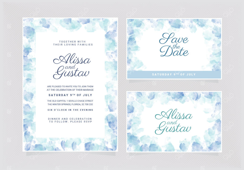 قالب وکتور کارت دعوت عروسی