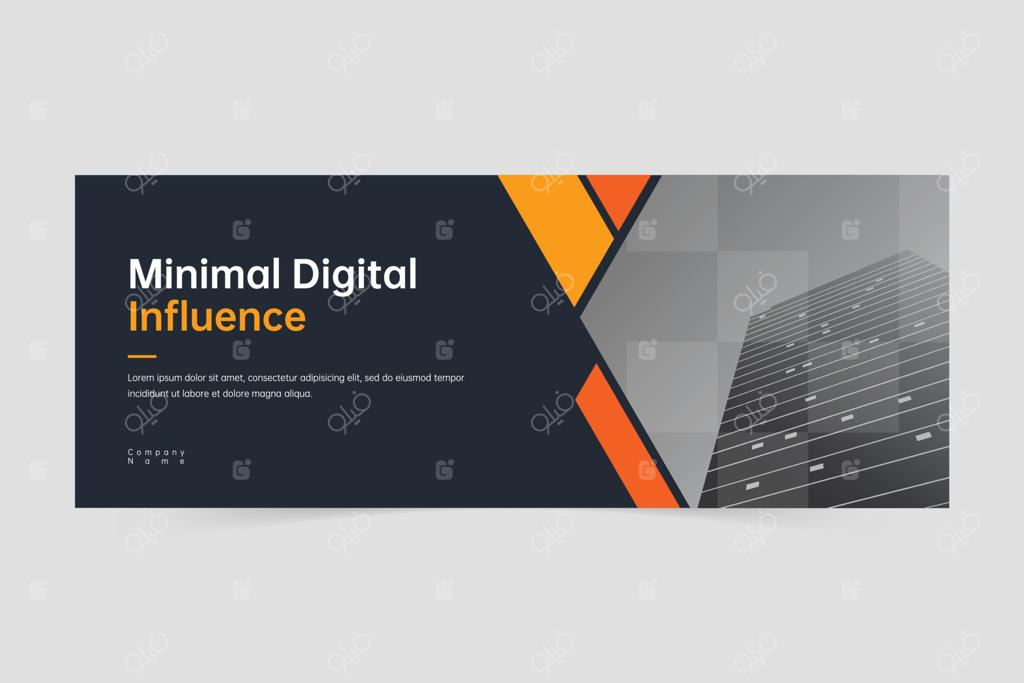 طرح بنر تجاری مدرن و شیک