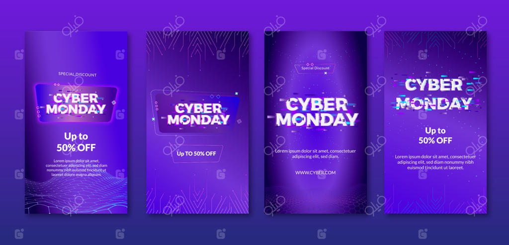 مجموعه استوری‌های اینستاگرام برای حراجی سایبر ماندی