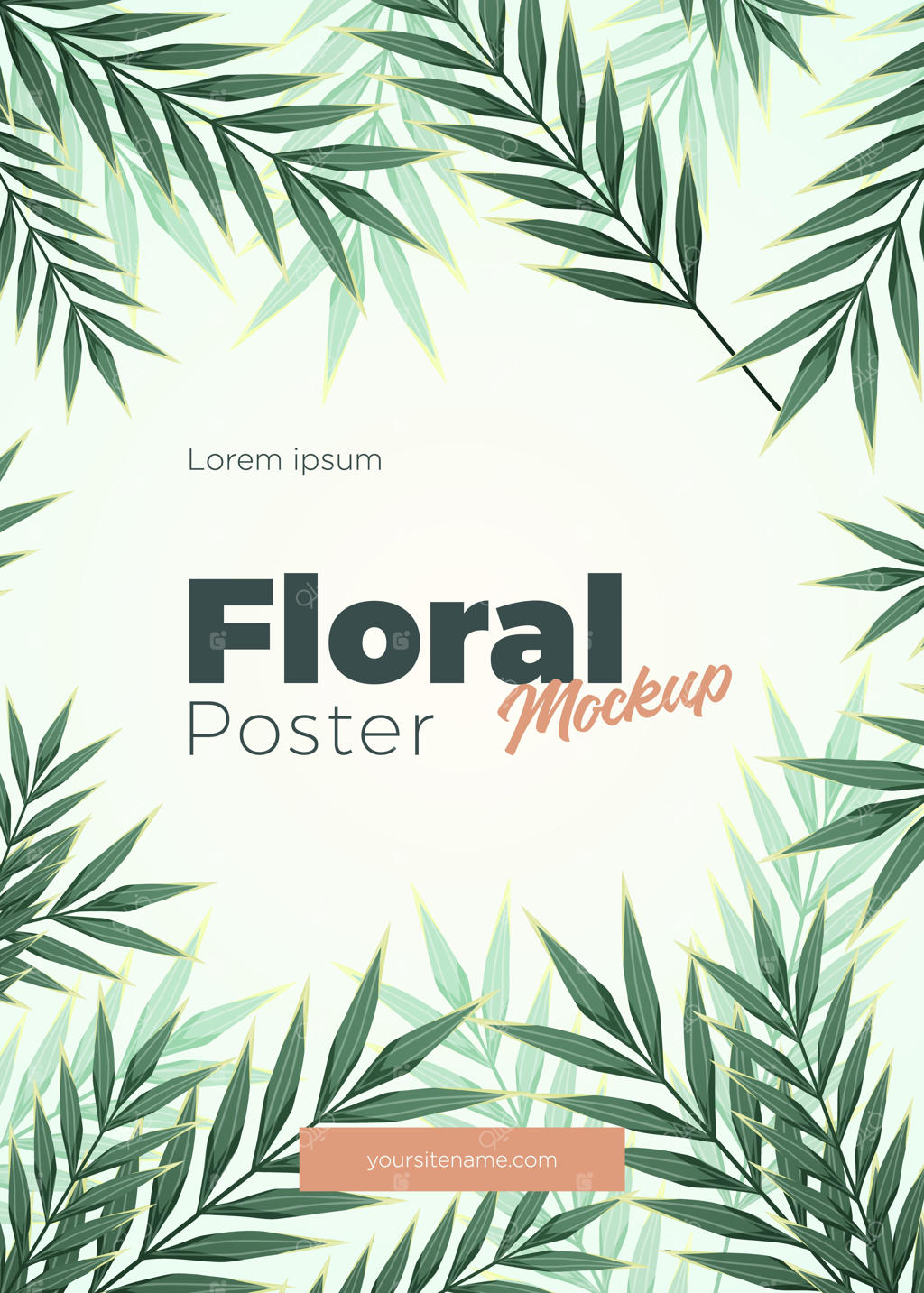 زمینه‌ای پر زرق و برق استوایی با پترن گیاهان جنگلی و برگ‌های گرمسیری