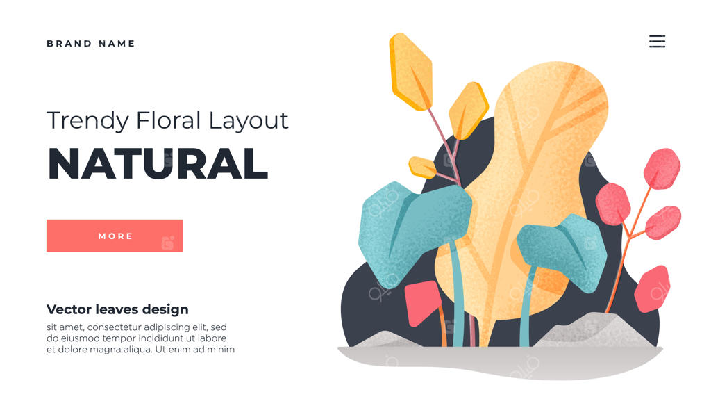 قالب صفحه فرود با طراحی مدرن و مینیمال سفید‌رنگ