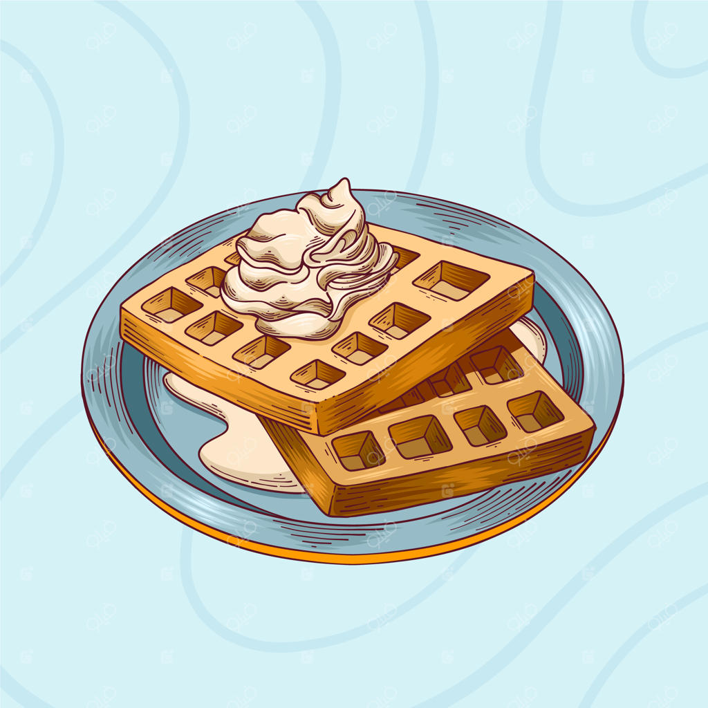 تصویرسازی سنتی غذاهای آمریکایی