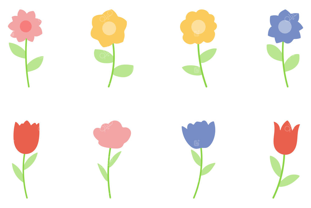 مجموعه‌ای از طراحی‌های گل‌های بوتانیکال