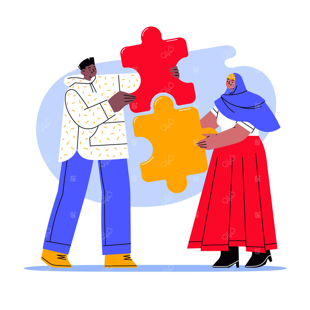 تصویرسازی روز جهانی مدارا به سبک فلت