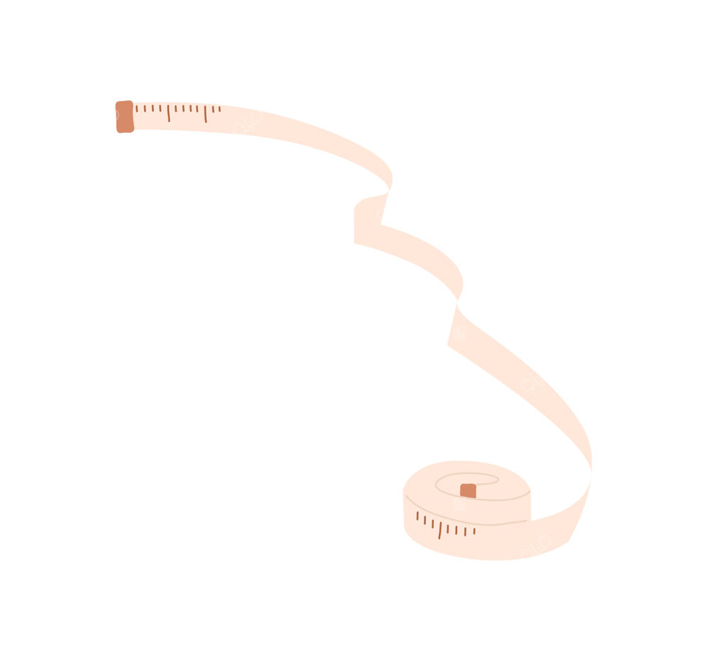 **متر خیاطی برای اندازه‌گیری طول:** نوار سانتی‌متری لوله‌شده. ابزار متریک خیاط. خط‌کش برای خیاط. تصویر وکتور رنگی از متر خیاطی، ایزوله شده بر روی پس‌زمینه سفید.