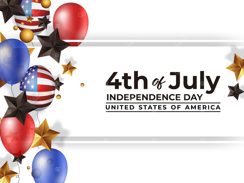 روز استقلال چهارم ژوئیه آمریکا با بادکنک‌های واقعی