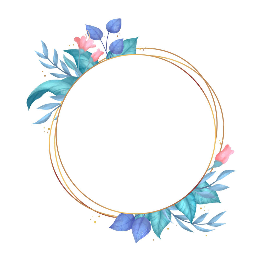 برگ‌های آبرنگی با قاب