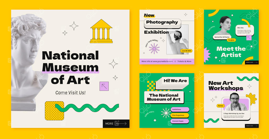 قالب نئوبروتالیسم طراحی شده با دست