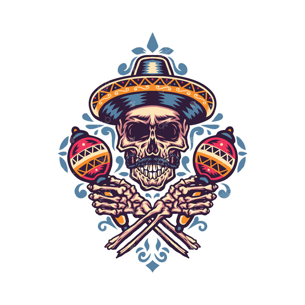 تصویر جمجمه مکزیکی