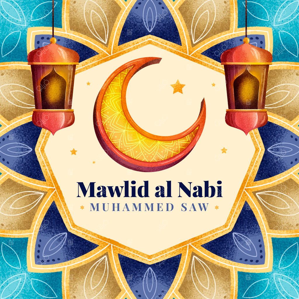 تصویرسازی دست‌ساز میلاد النبی