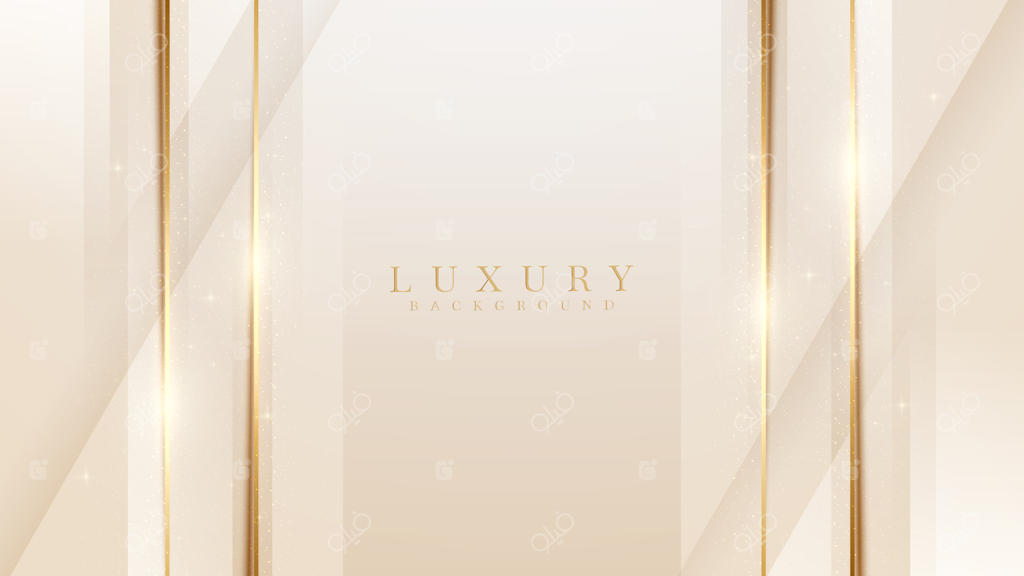 پس‌زمینه لوکس همراه با خط طلایی، صحنه انتزاعی زرد پاستلی با حس شیرین و ملایم، تصویرسازی وکتور برای طراحی.