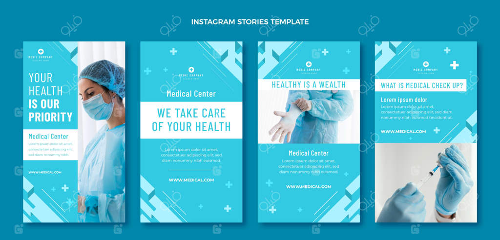 مجموعه استوری اینستاگرام پزشکی دست‌ساز