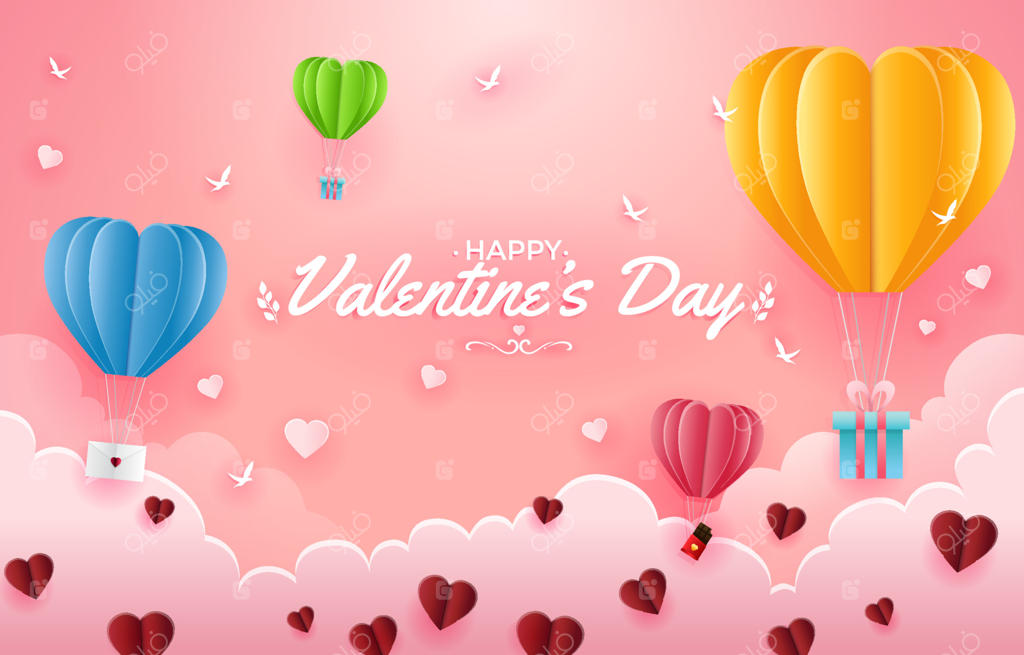 پس‌زمینه روز ولنتاین مبارک