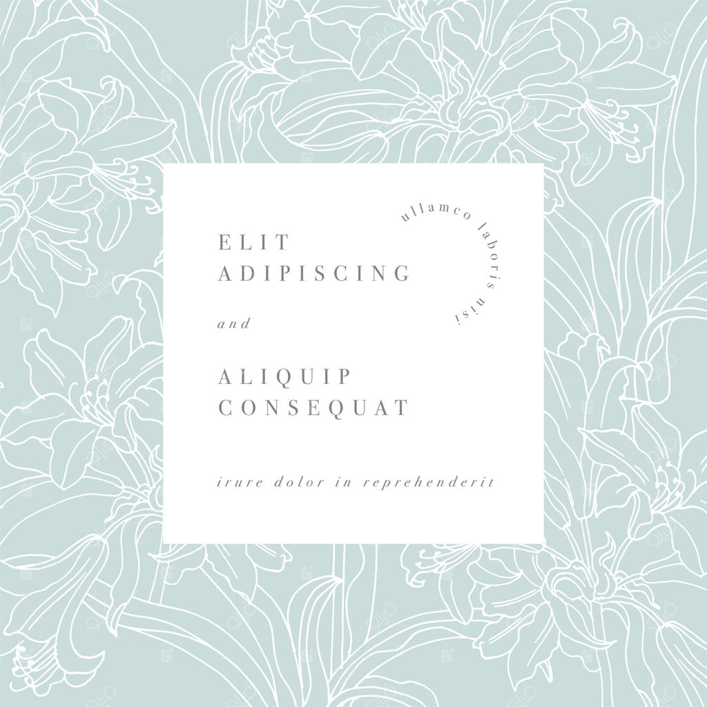 کارت وینتیج با گل‌های لیلیوم. گل‌هایی برای گل‌فروشی با طراحی برچسب. پس‌زمینه گل‌ها برای بسته‌بندی لوازم آرایشی