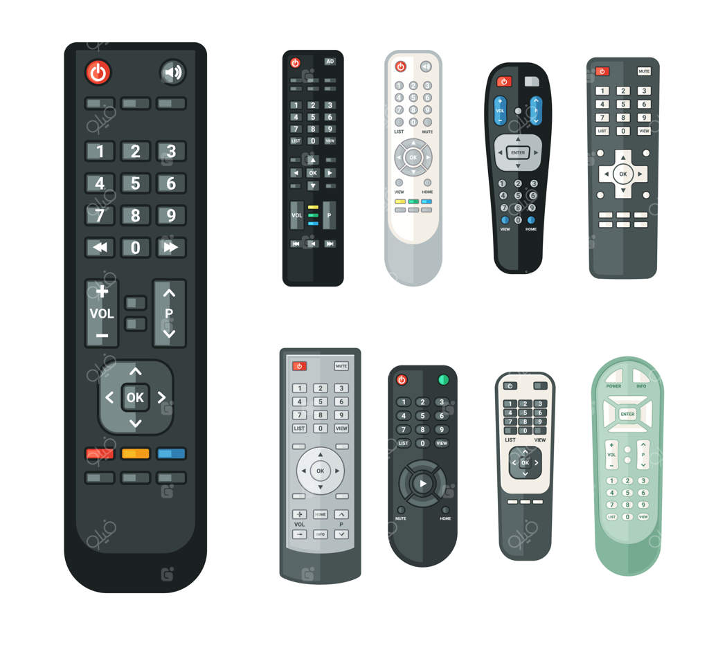 مجموعه پنل‌های کنترل وسایل الکترونیکی واقعی