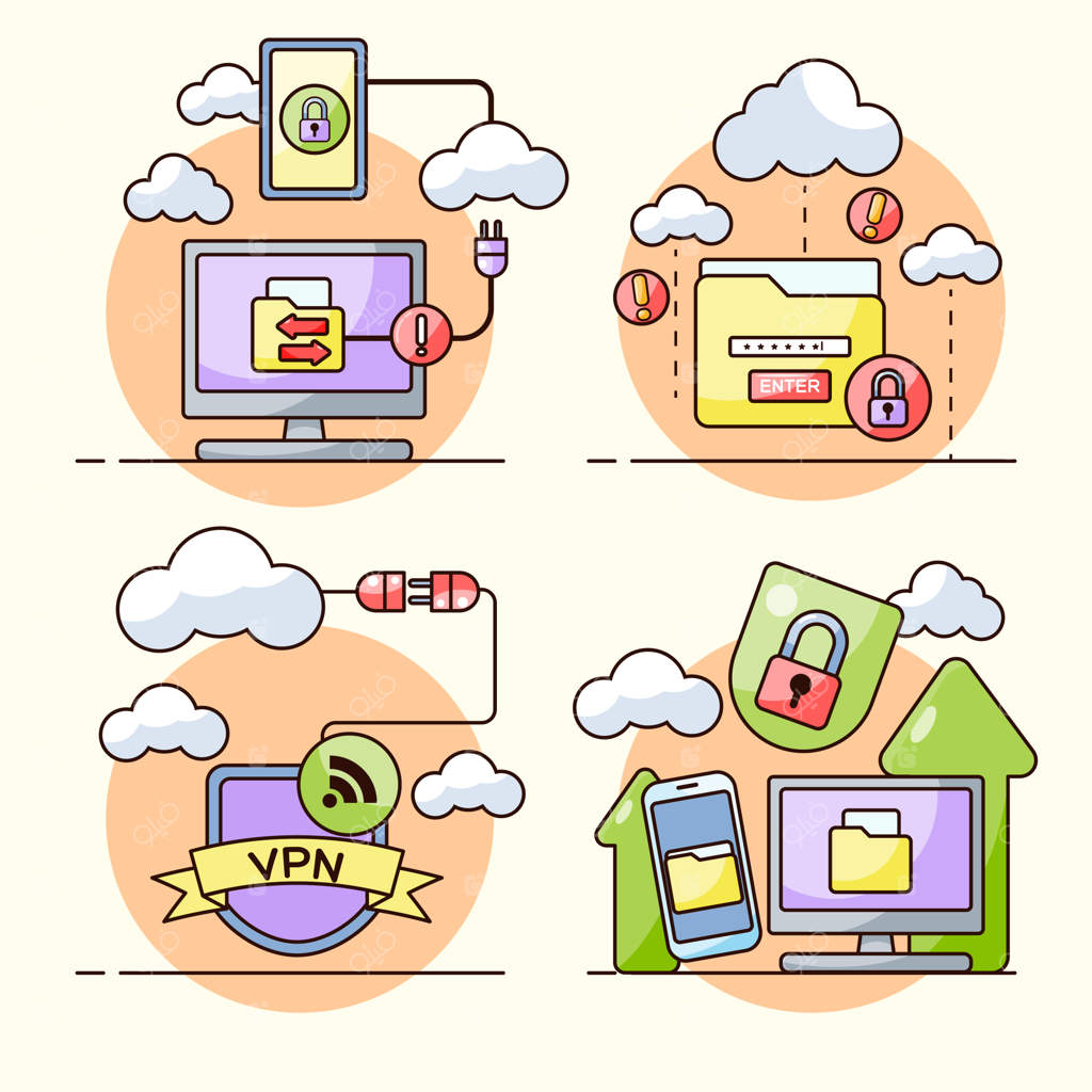 تصویرسازی مفهومی امنیت داده‌ها و حریم خصوصی در فضای آنلاین