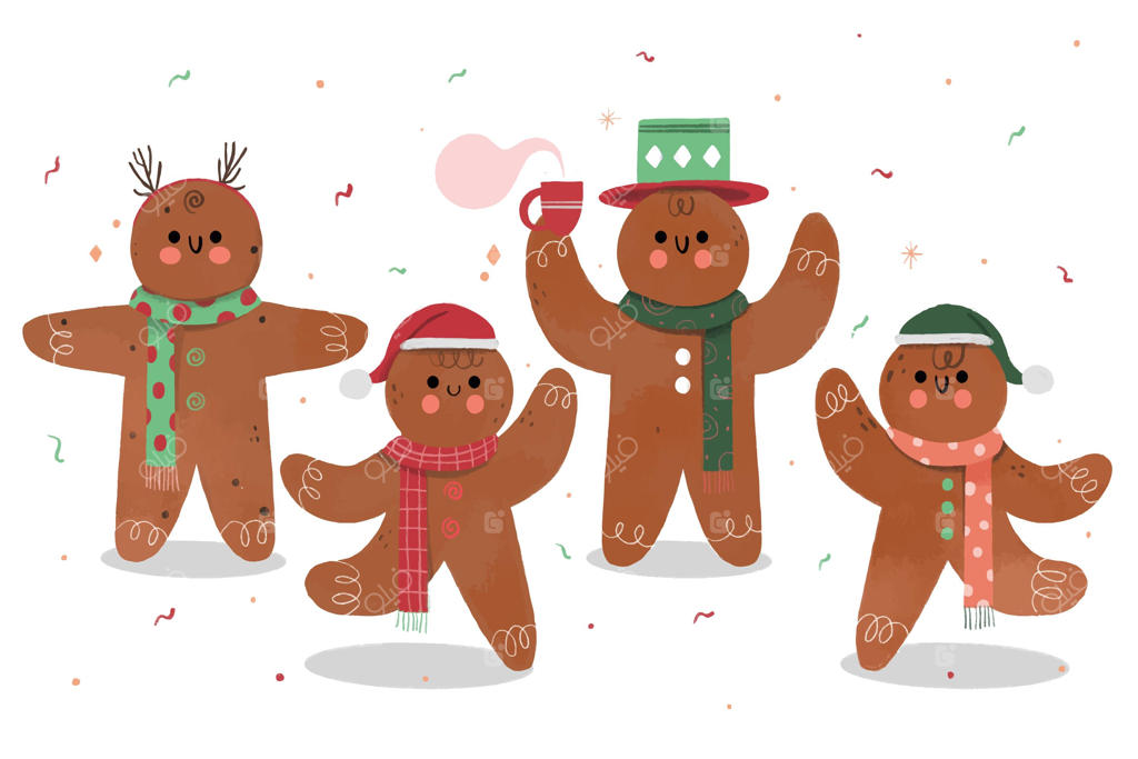 مجموعه کوکی‌های آدمک زنجبیلی دست‌ساز