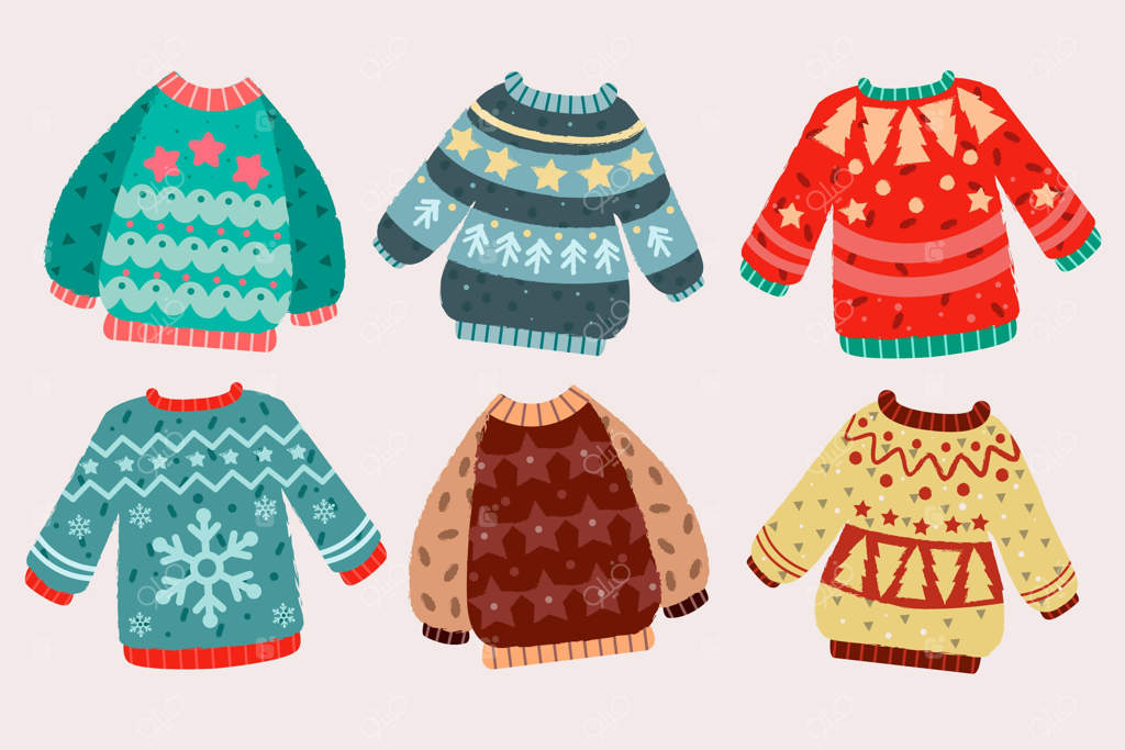 مجموعه پلیورهای زشت با طراحی دستی