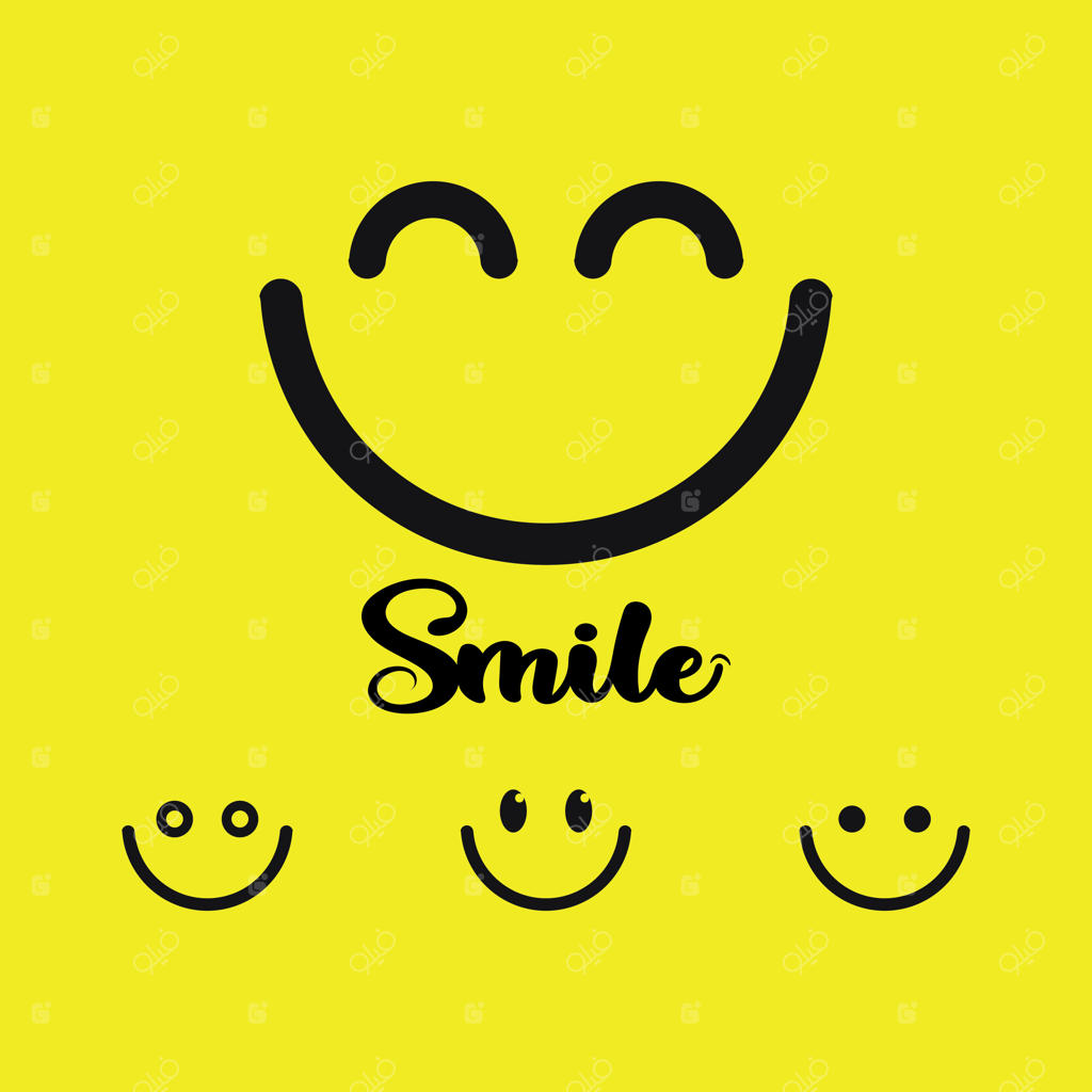 طراحی وکتور آیکون و لوگوی لبخند، شکلک و ایموجی شاد و بامزه برای کسب‌وکار