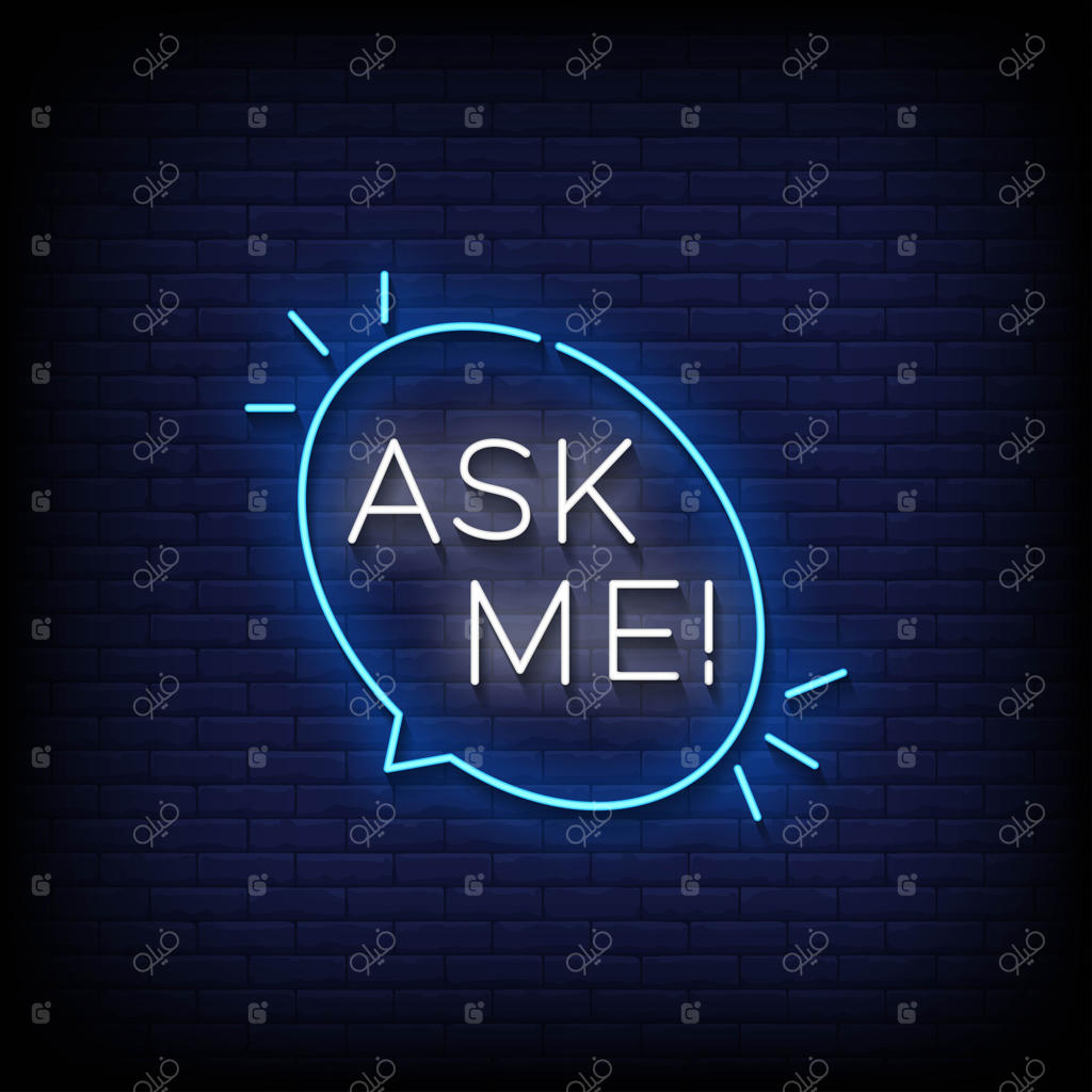 تصویر وکتور تابلوی نئون با زمینه دیوار آجری