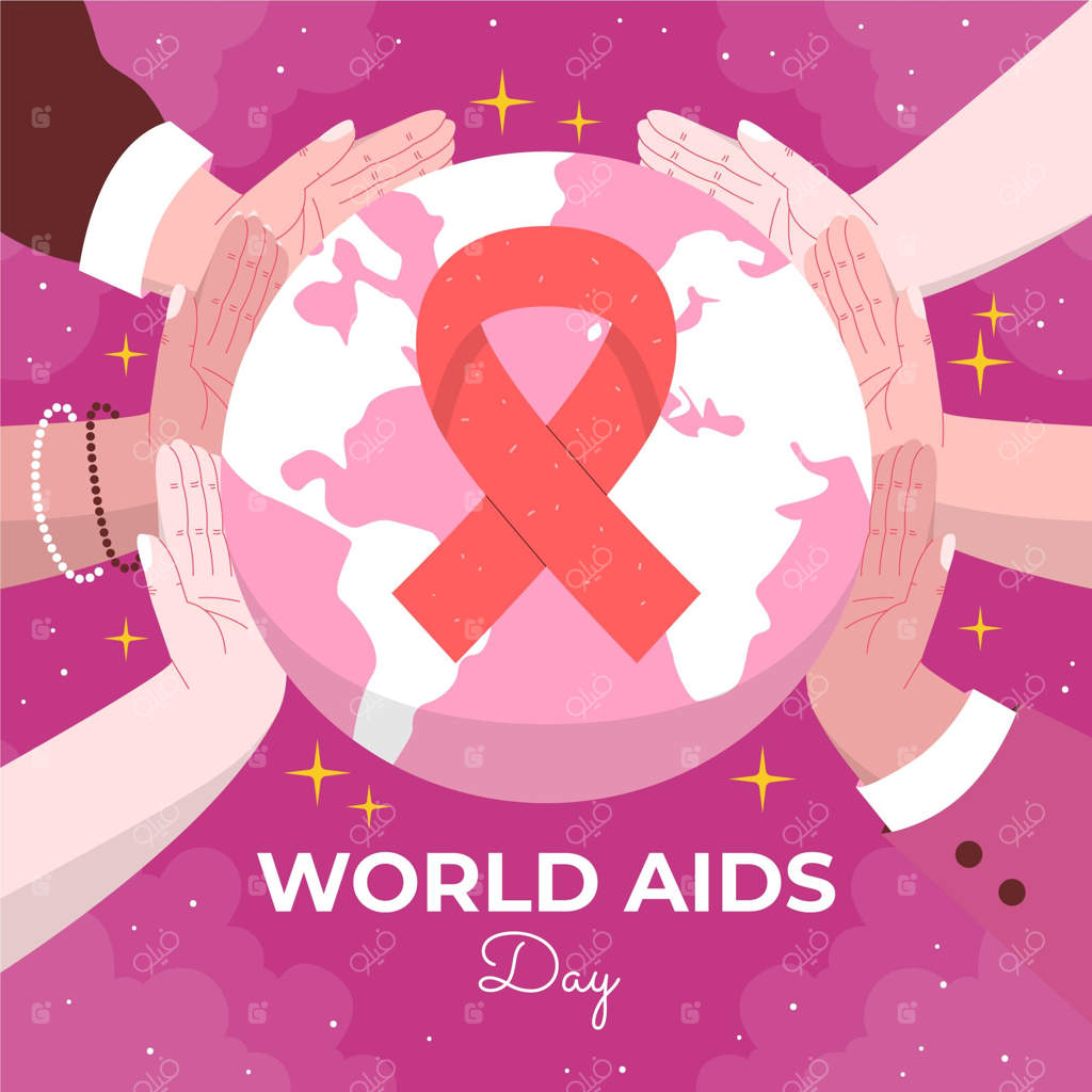 تصویر سازی روز جهانی ایدز به سبک دست ساز