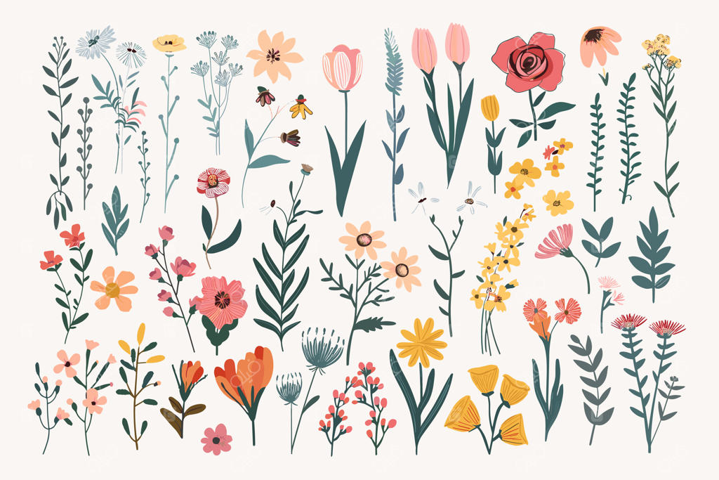 تصویرسازی وکتور نقاشی آبرنگی و انتزاعی با طراحی دستی، مناسب کاغذ دیواری اتاق کودک