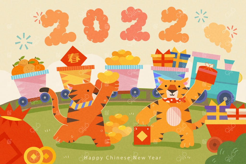 کارت تبریک سال نوی چینی ۲۰۲۲