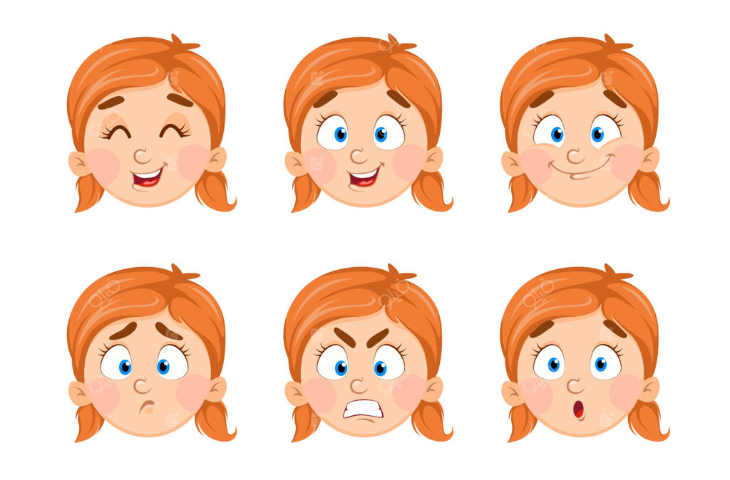 حالات چهره دختربچه بامزه