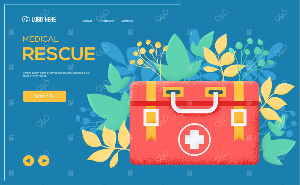 صفحه فرود امداد و نجات