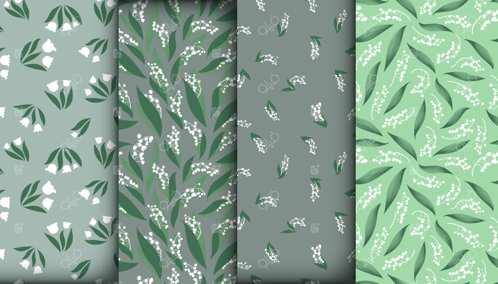 پس زمینه‌های گل‌دار و یکپارچه سوسن دره