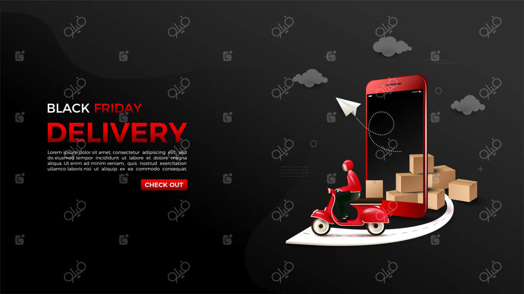 خرید آنلاین بلک فرایدی همراه با تصاویر سه‌بعدی گوشی‌ها و موتورسیکلت‌ها.