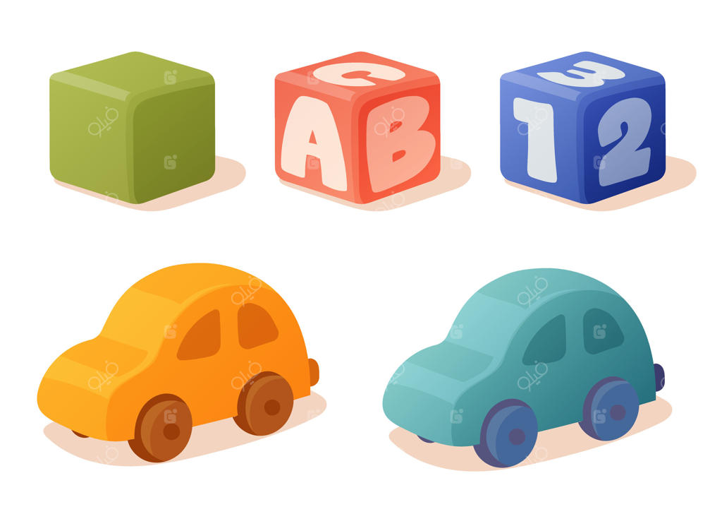 اسباب‌بازی‌های آموزشی چوبی برای کودکان: مکعب‌ها و ماشین‌ها