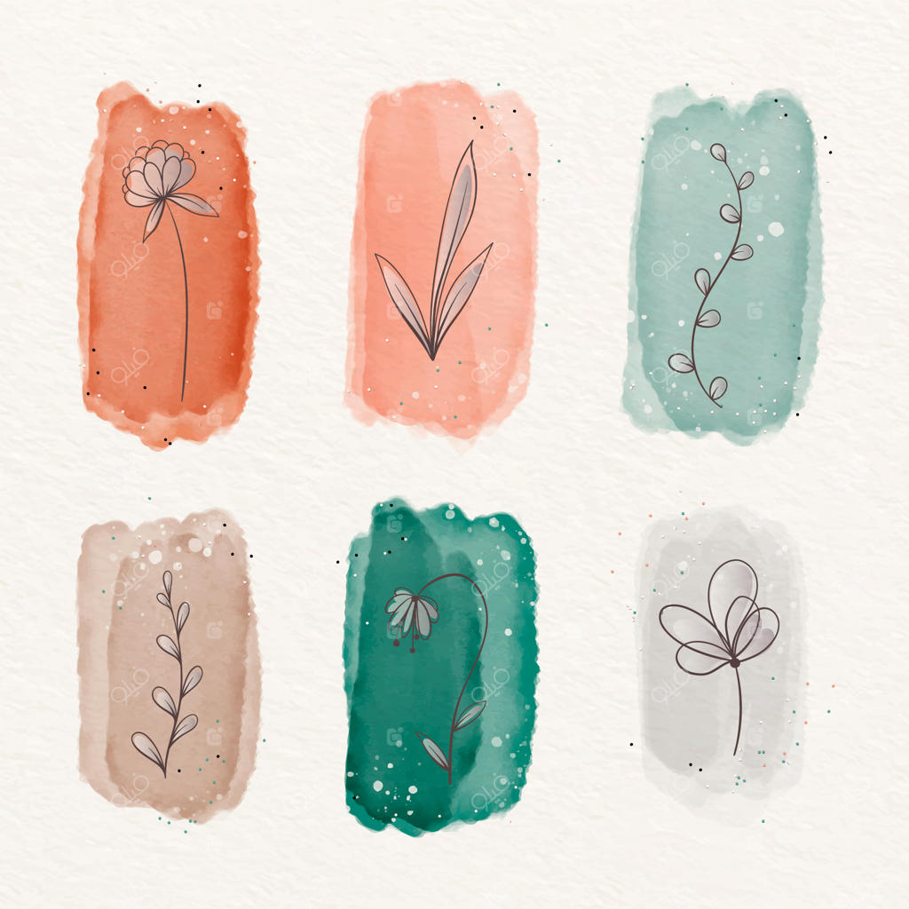 تصویرسازی آبرنگی با رنگ‌های ملایم