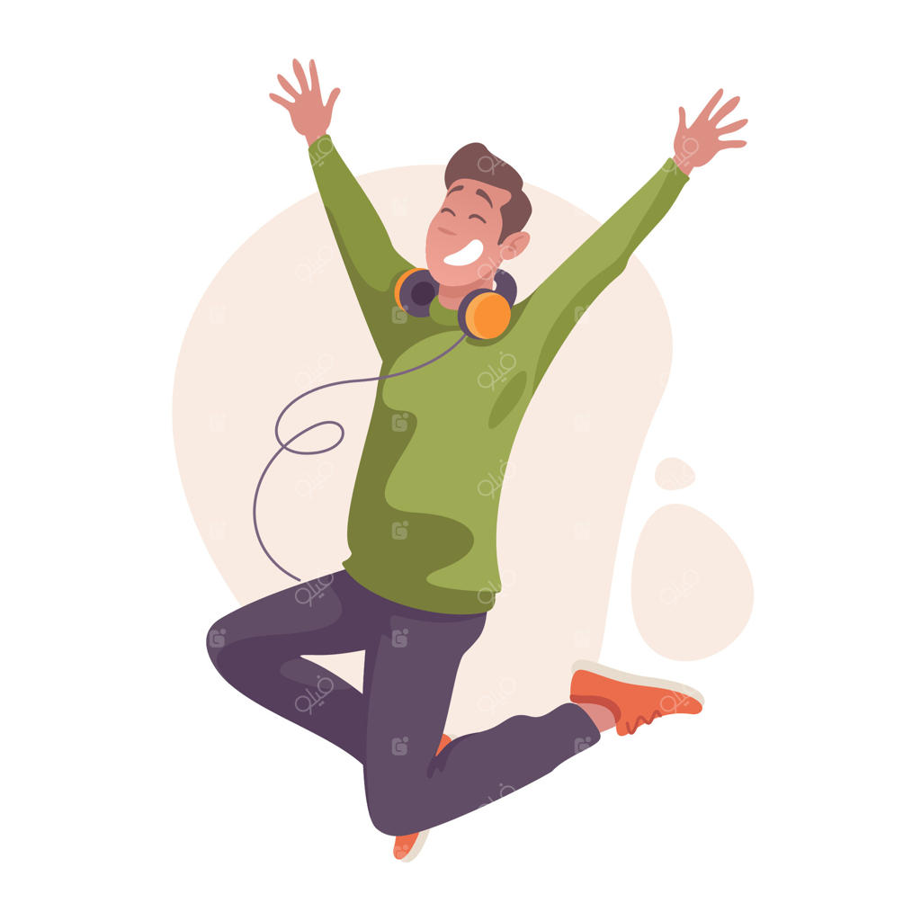 مرد جوان خوشحال