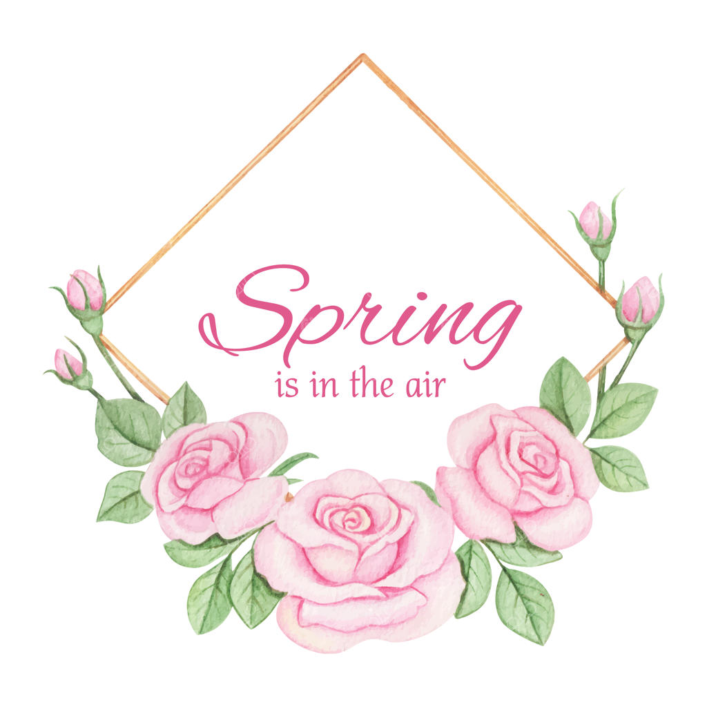 قاب گل‌های آبرنگی دست‌ساز