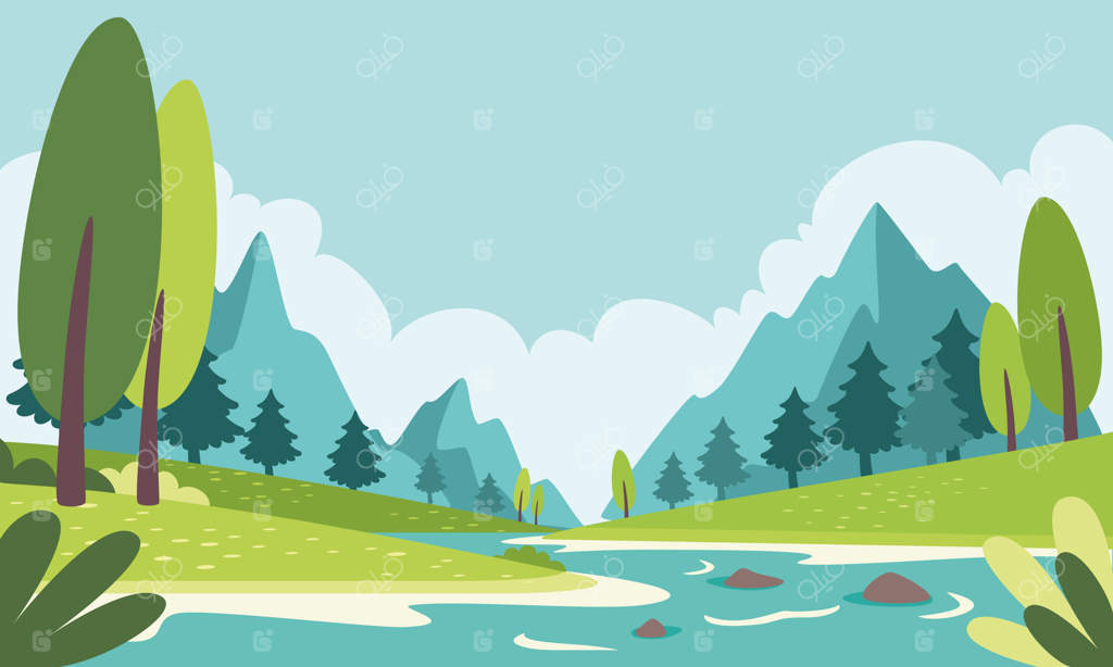 منظره طبیعت خالی به صورت وکتور