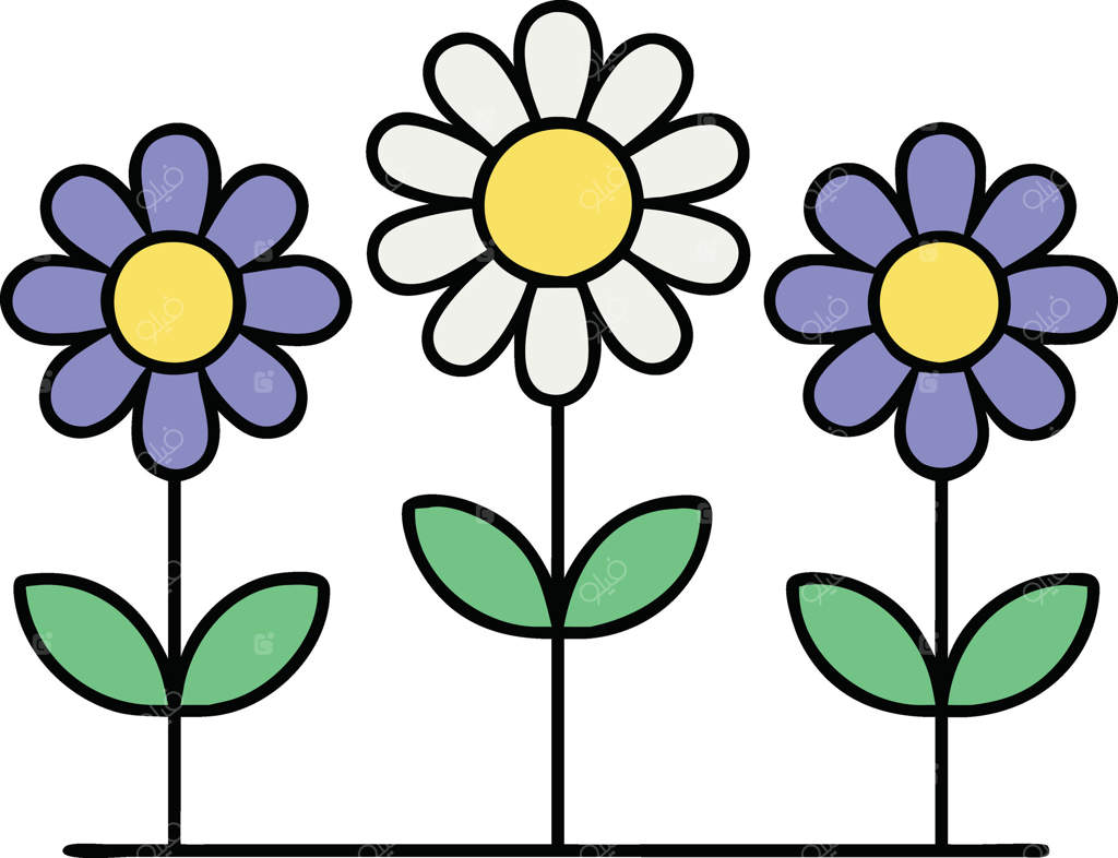 سه گل شکوفا: گل‌های مروارید، گلبرگ‌ها، باغ بهاری، طبیعت