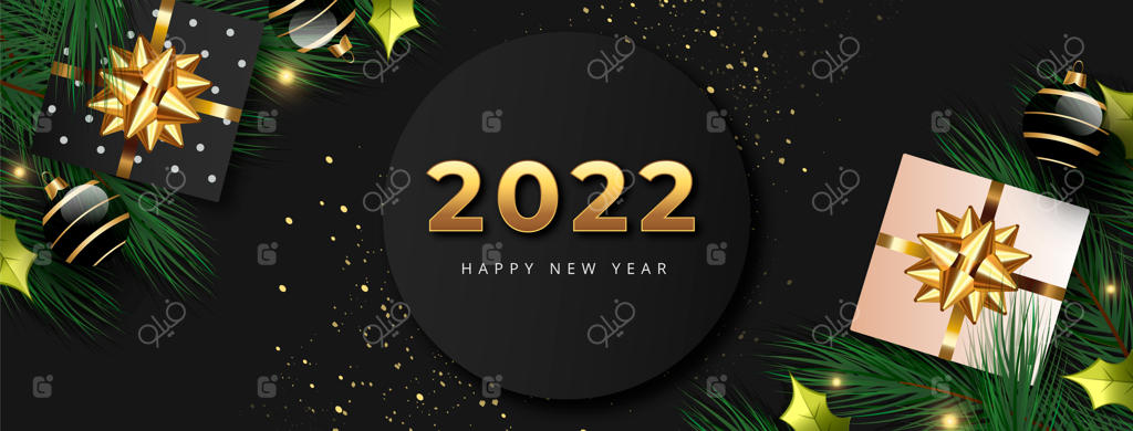 قالب کاور شبکه‌های اجتماعی برای سال نو با گرادینت رنگی