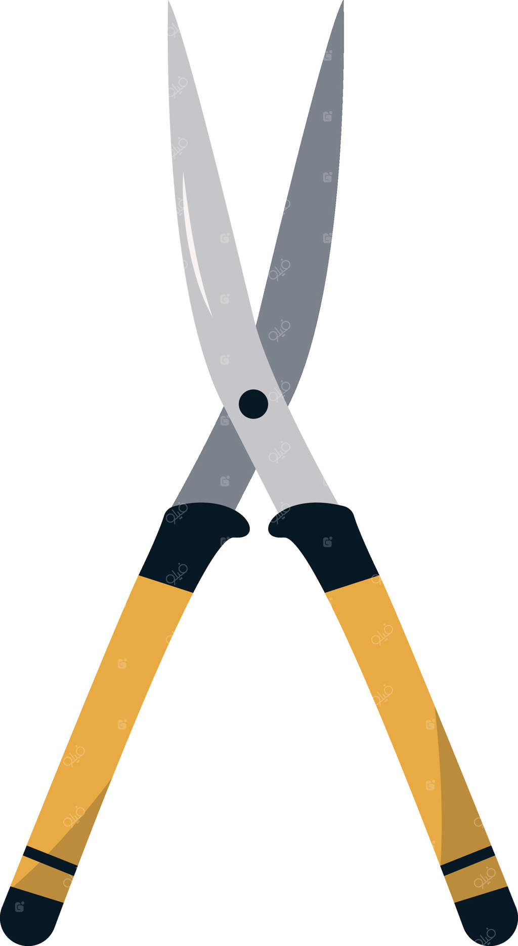 تجهیزات باغبانی با طراحی کارتونی.