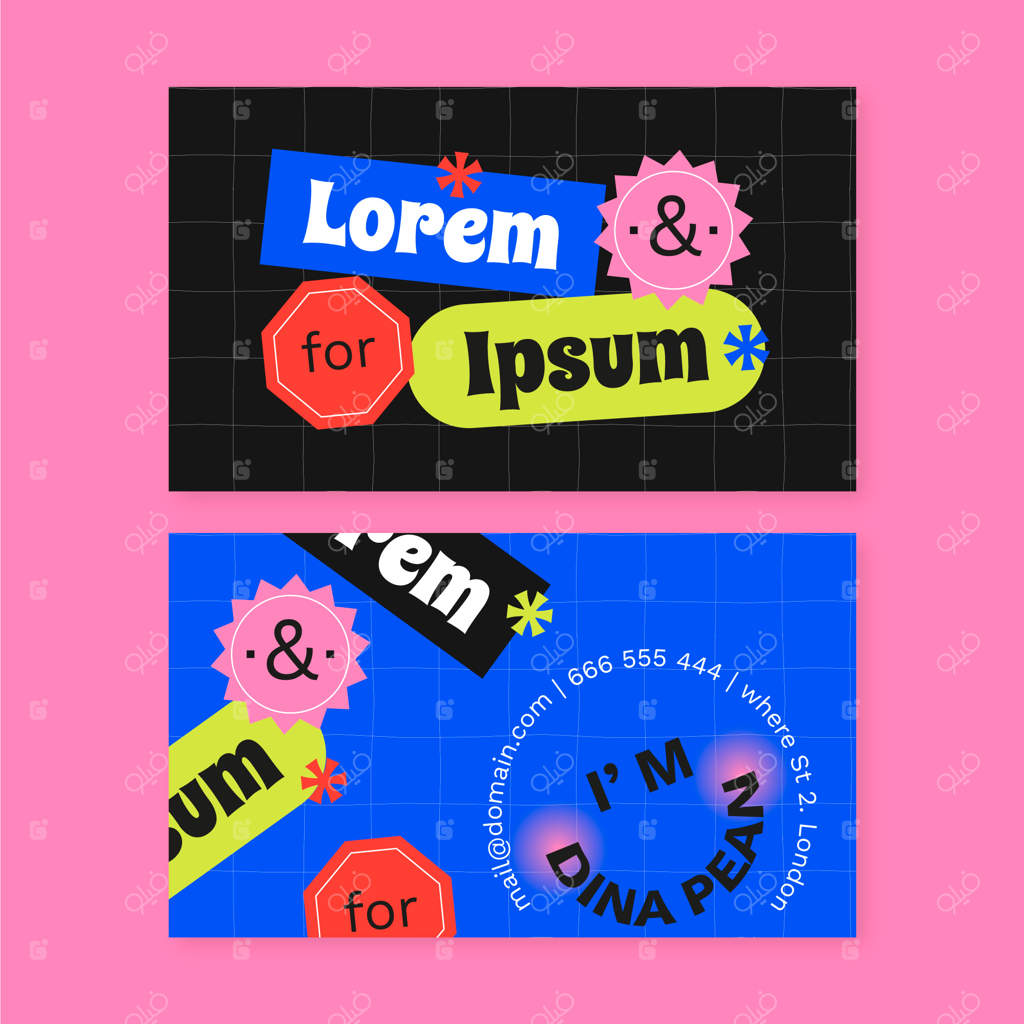 کارت ویزیت کلاسیک دست‌ساز