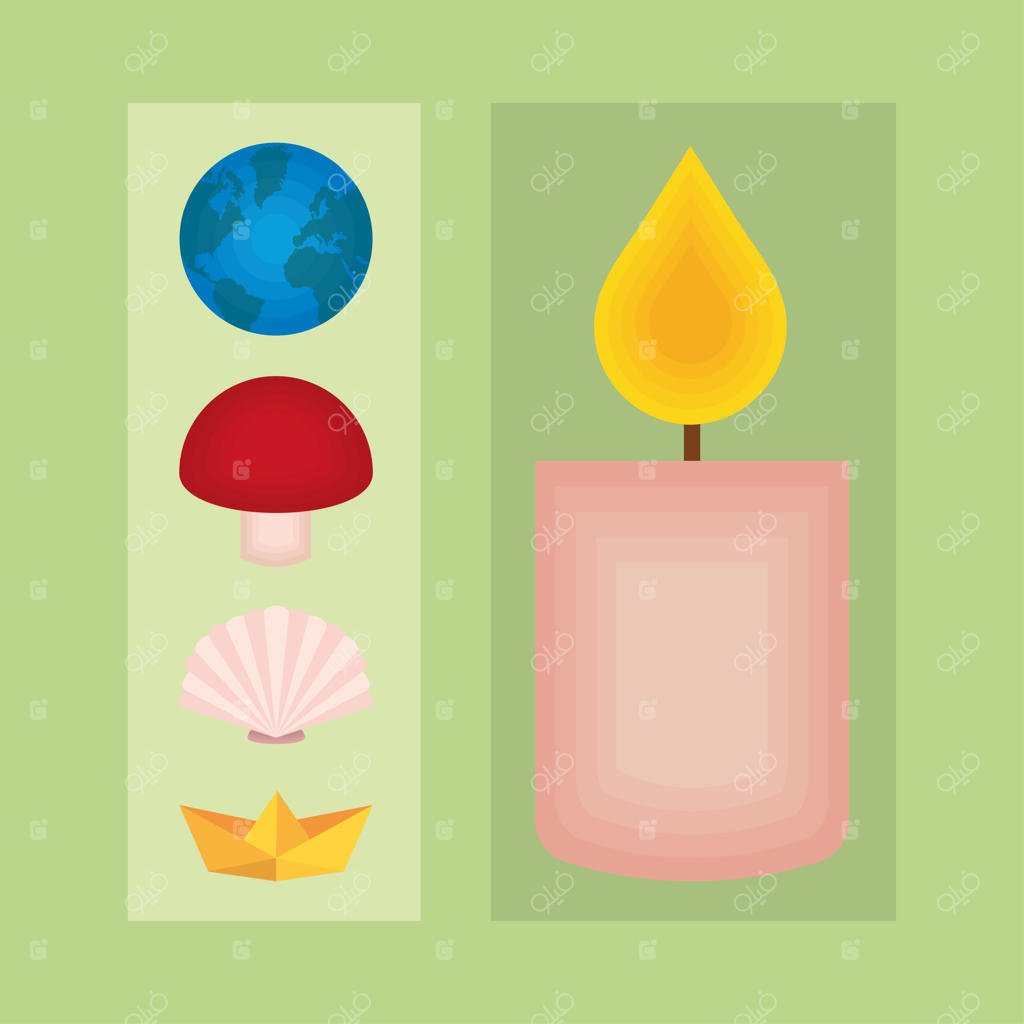 مجموعه‌ای از هنر کاغذی