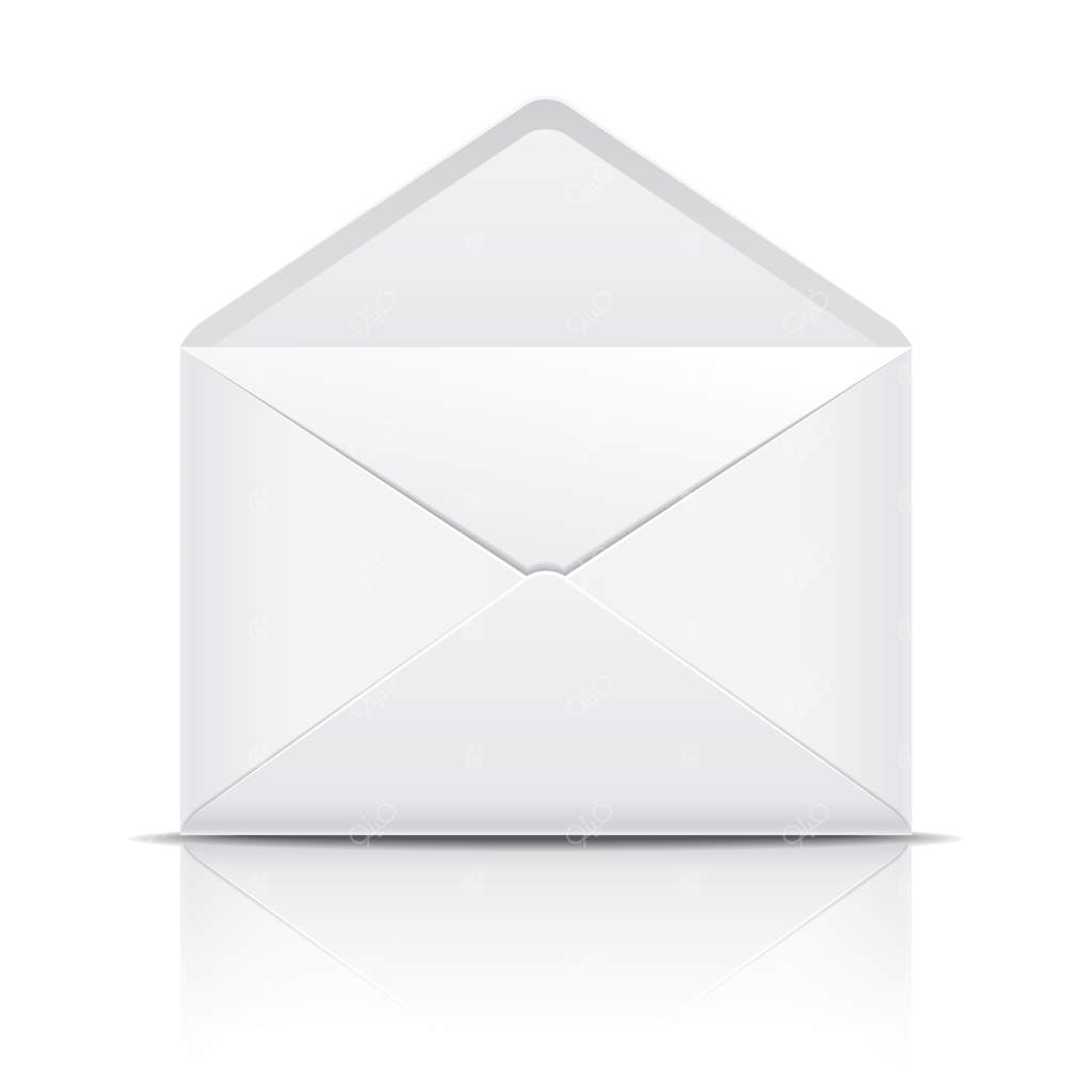 تصویر پاکت نامه باز سفید