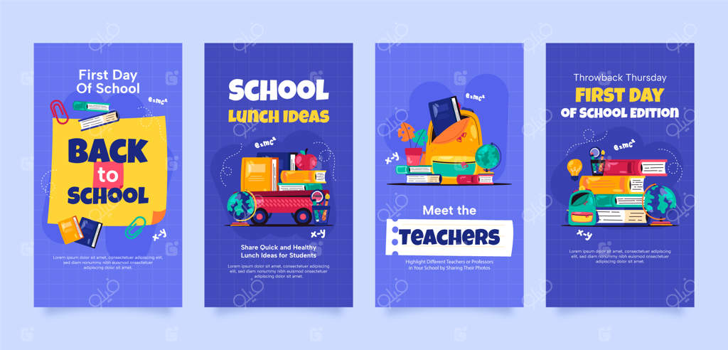 مجموعه استوری‌های اینستاگرام برای فصل بازگشت به مدرسه