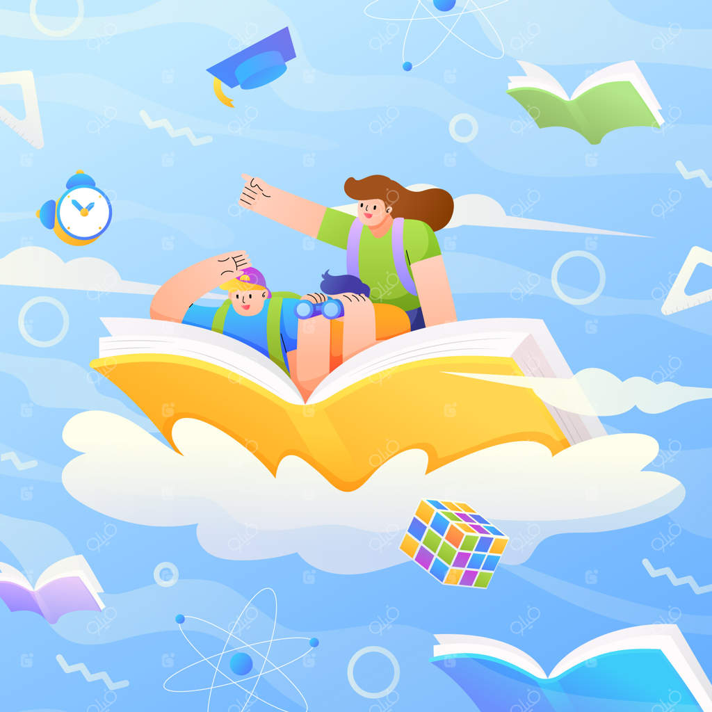 تصویر روز جهانی آموزش به سبک گرادیان