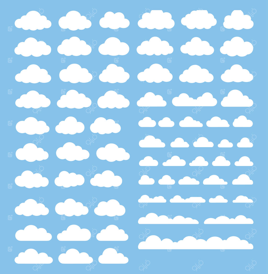 مجموعه‌ای از ابرها