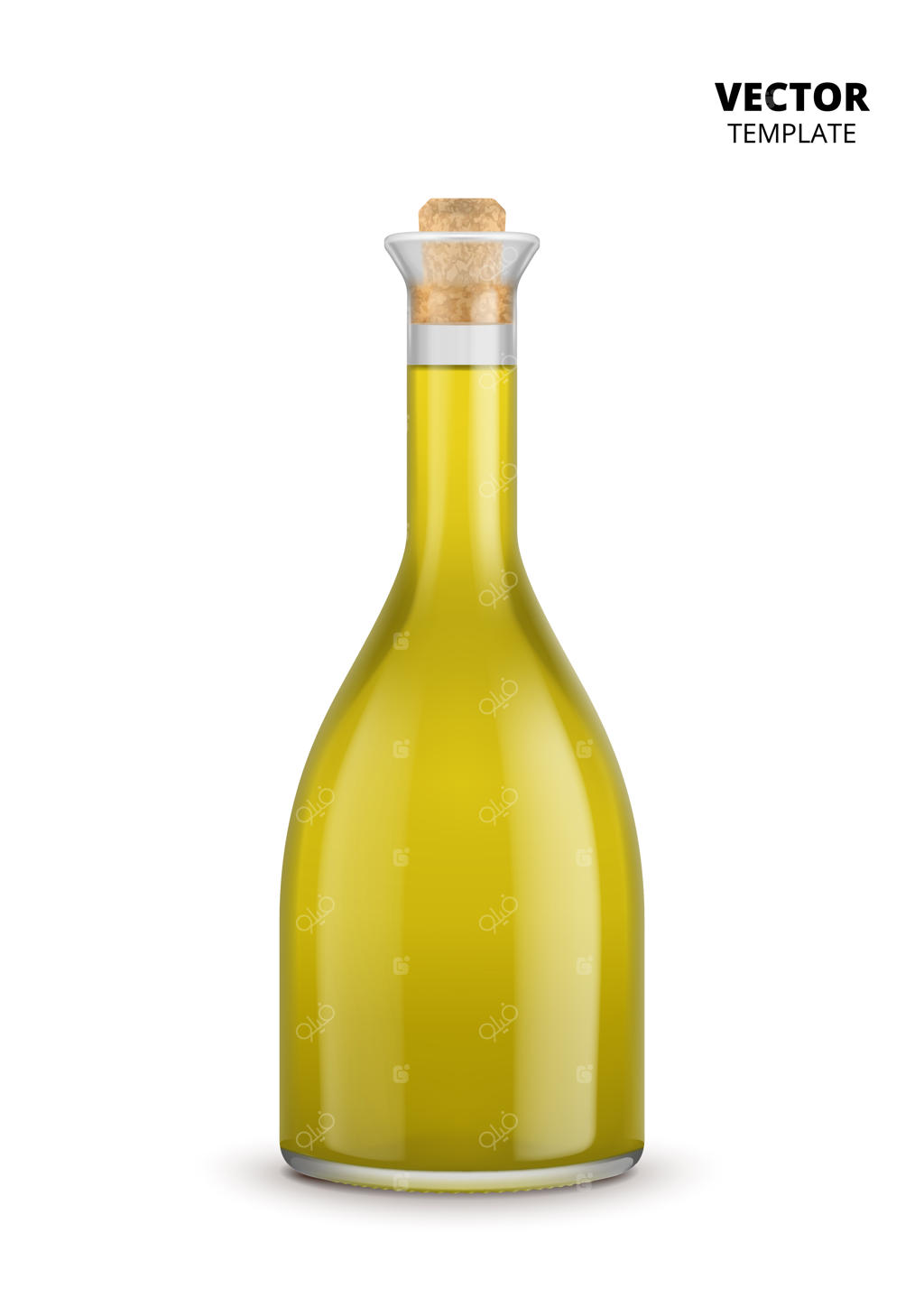 بطری روغن زیتون به تنهایی