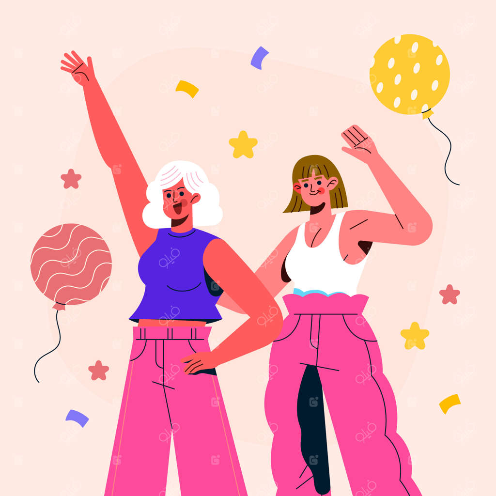 تصویرسازی دستی تولد