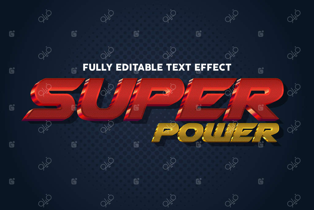 افکت تایپوگرافی فوق‌العاده و جذاب با سبک متن قدرتمند