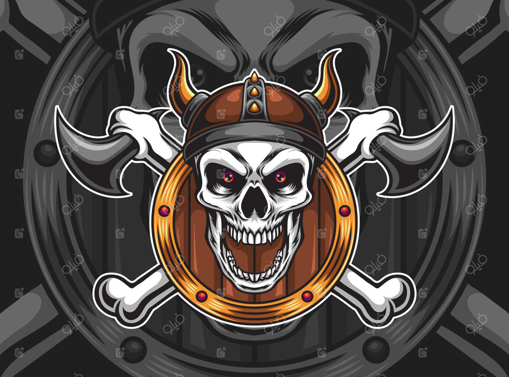 تصویر جمجمه وایکینگ‌ها